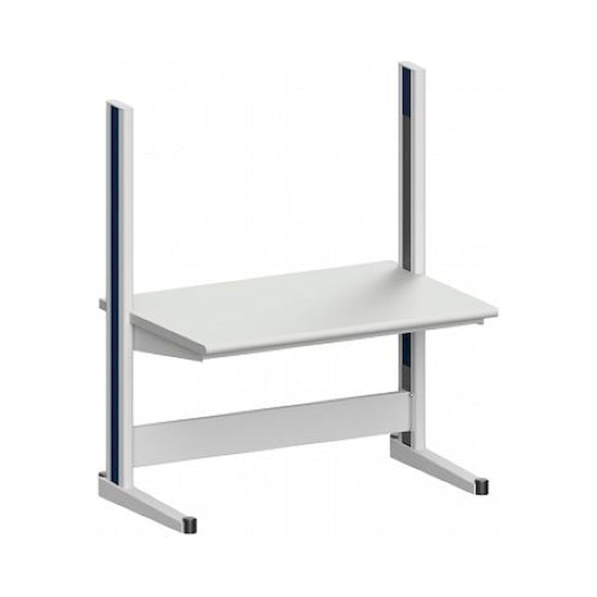 Karl 10.010.13. Arbeitstisch Quadro Basisausstattung, 1300x880x1600 mm