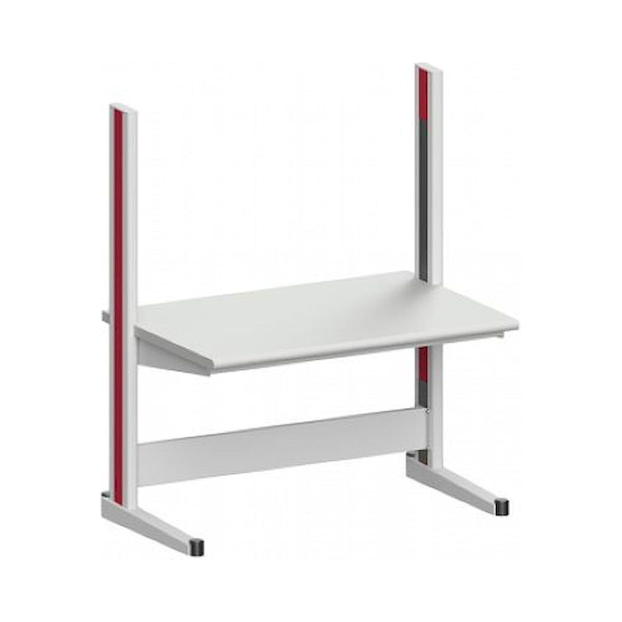 Karl 10.010.14. Arbeitstisch Quadro Basisausstattung, 1300x880x1600 mm