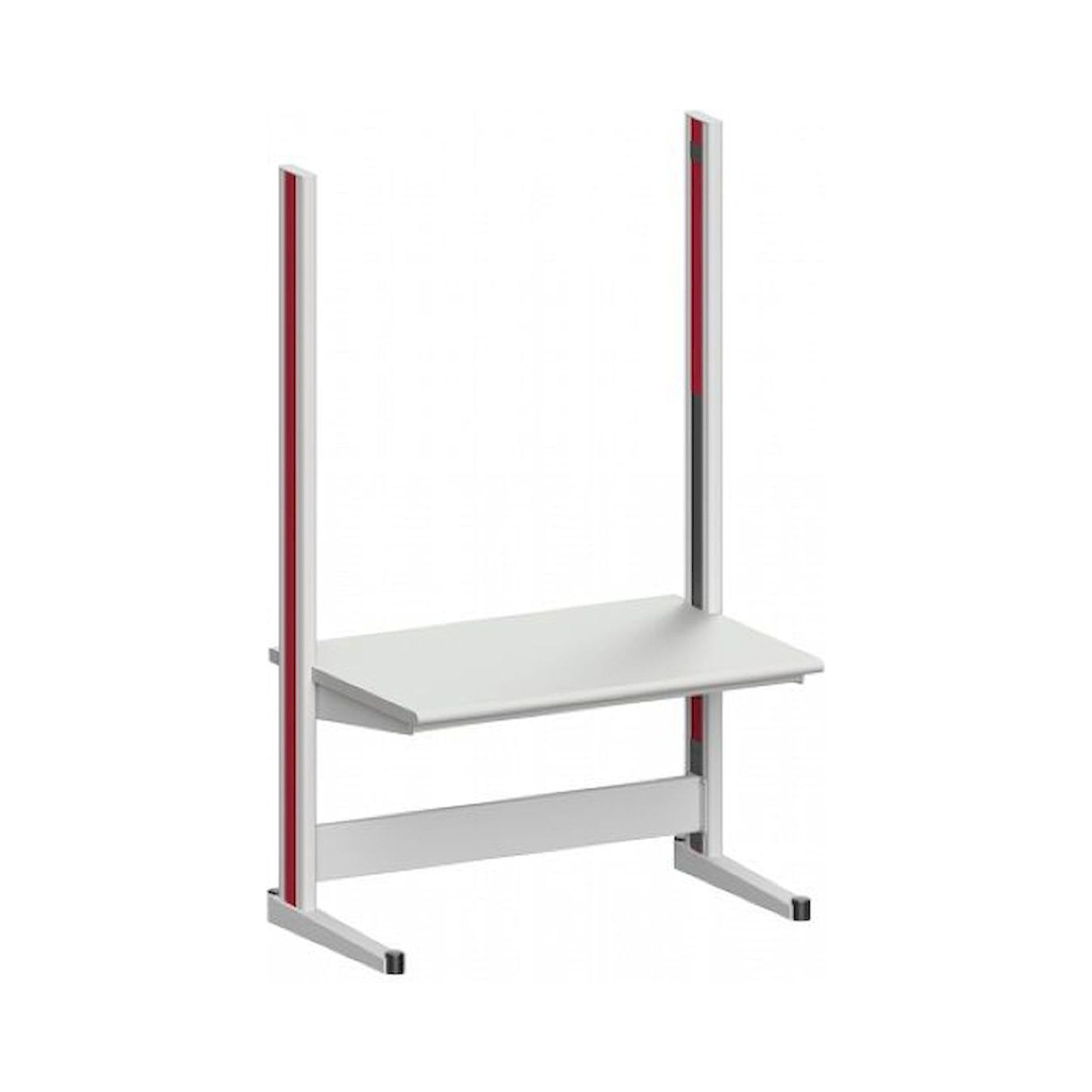 Karl 10.015.14. Arbeitstisch Quadro Basisausstattung, 1300x880x2200 mm