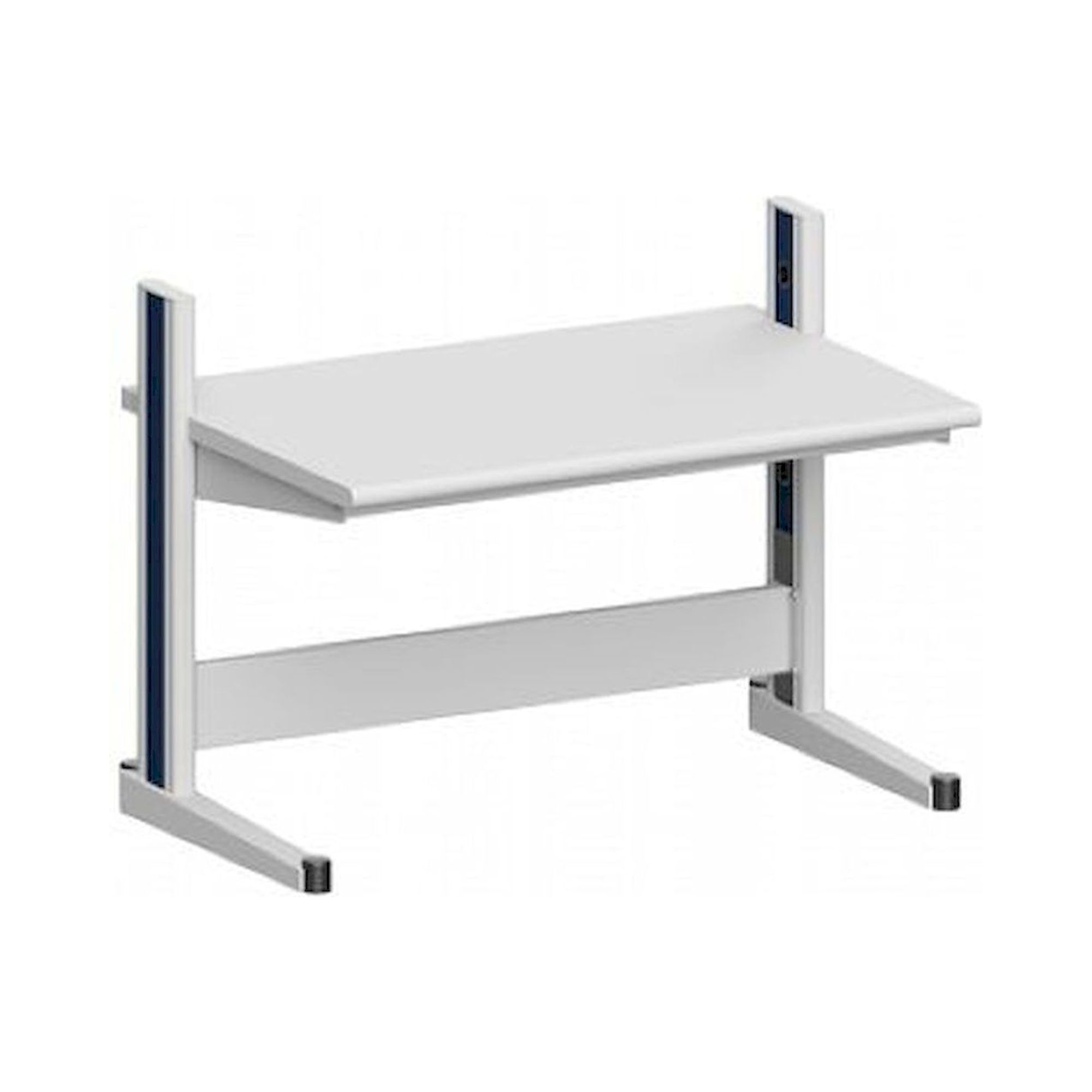 Karl 10.105.13. Arbeitstisch Quadro Grundelement mit Steckdosen, 1300x880x1000 mm