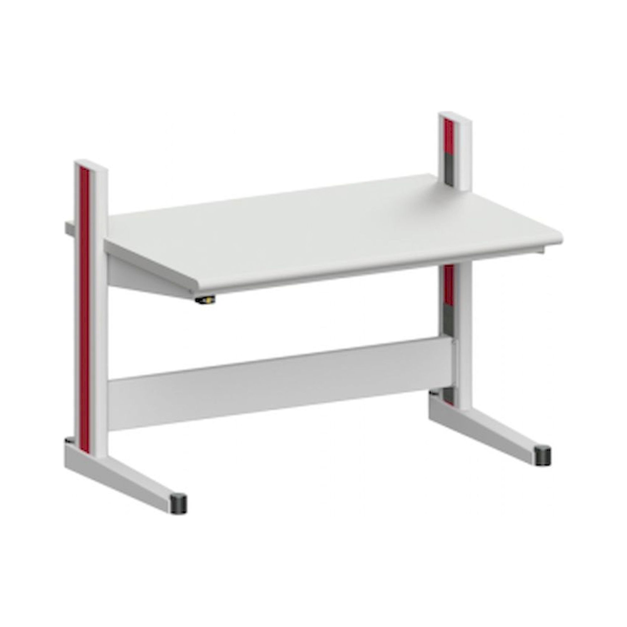 Karl 10.105.24. ESD-Arbeitstisch Quadro Grundelement mit Steckdosen, 1300x880x1000 mm