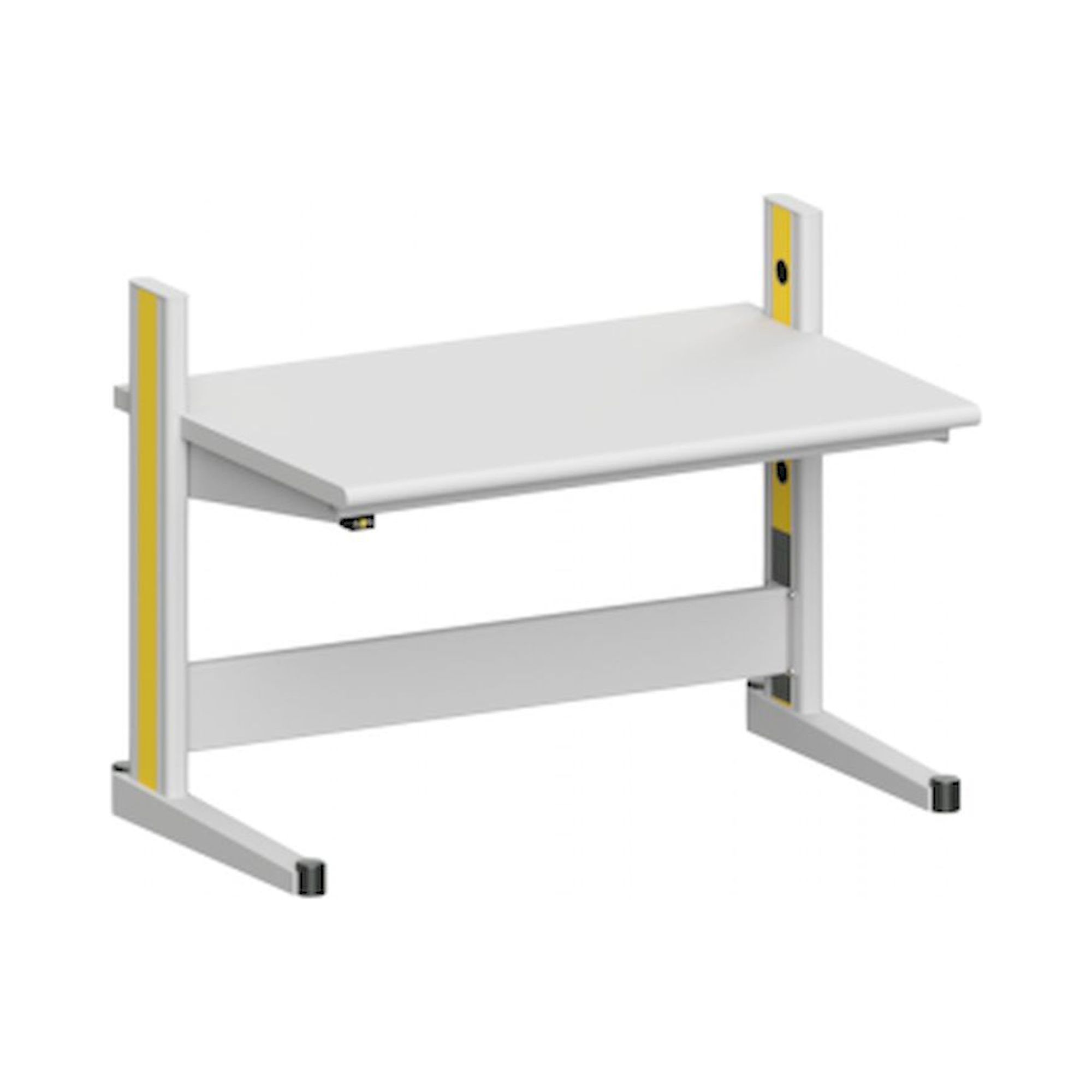 Karl 10.105.26. ESD-Arbeitstisch Quadro Grundelement mit Steckdosen, 1300x880x1000 mm