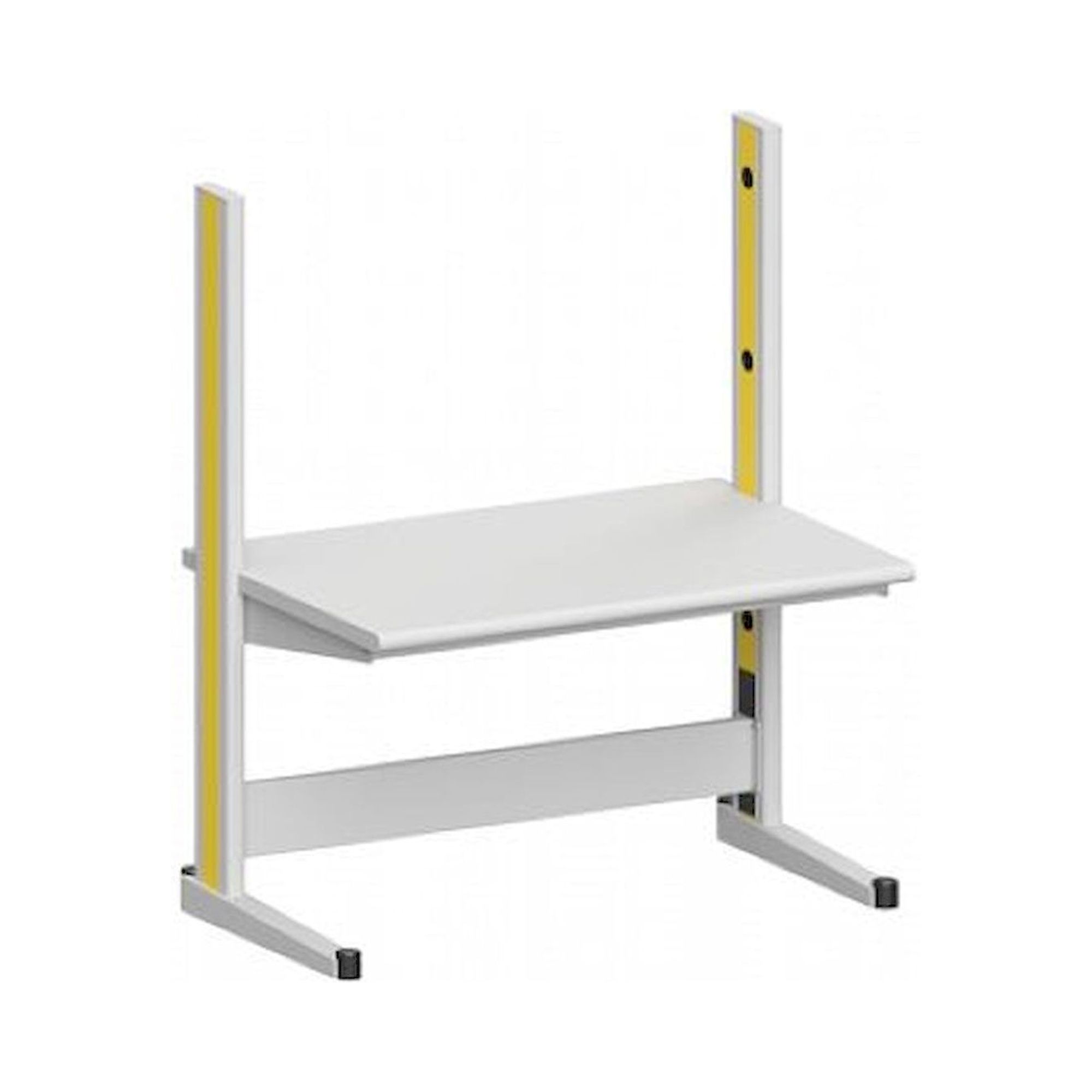 Karl 10.110.16. Arbeitstisch Quadro Grundelement mit Steckdosen, 1300x880x1600 mm