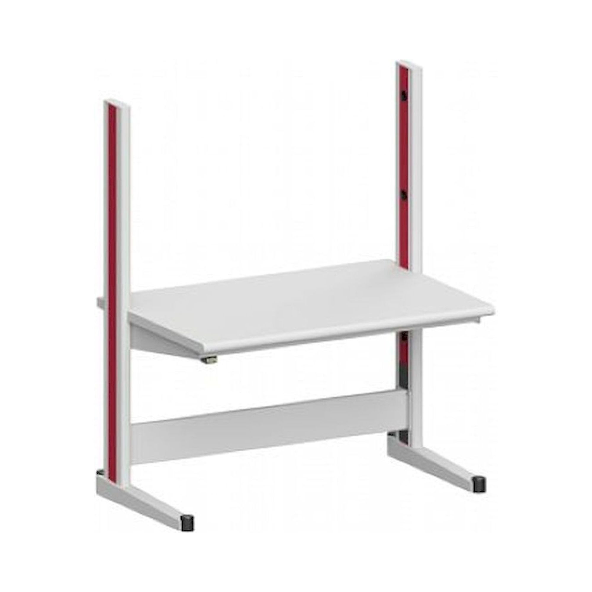 Karl 10.110.24. ESD-Arbeitstisch Quadro Grundelement mit Steckdosen, 1300x880x1600 mm