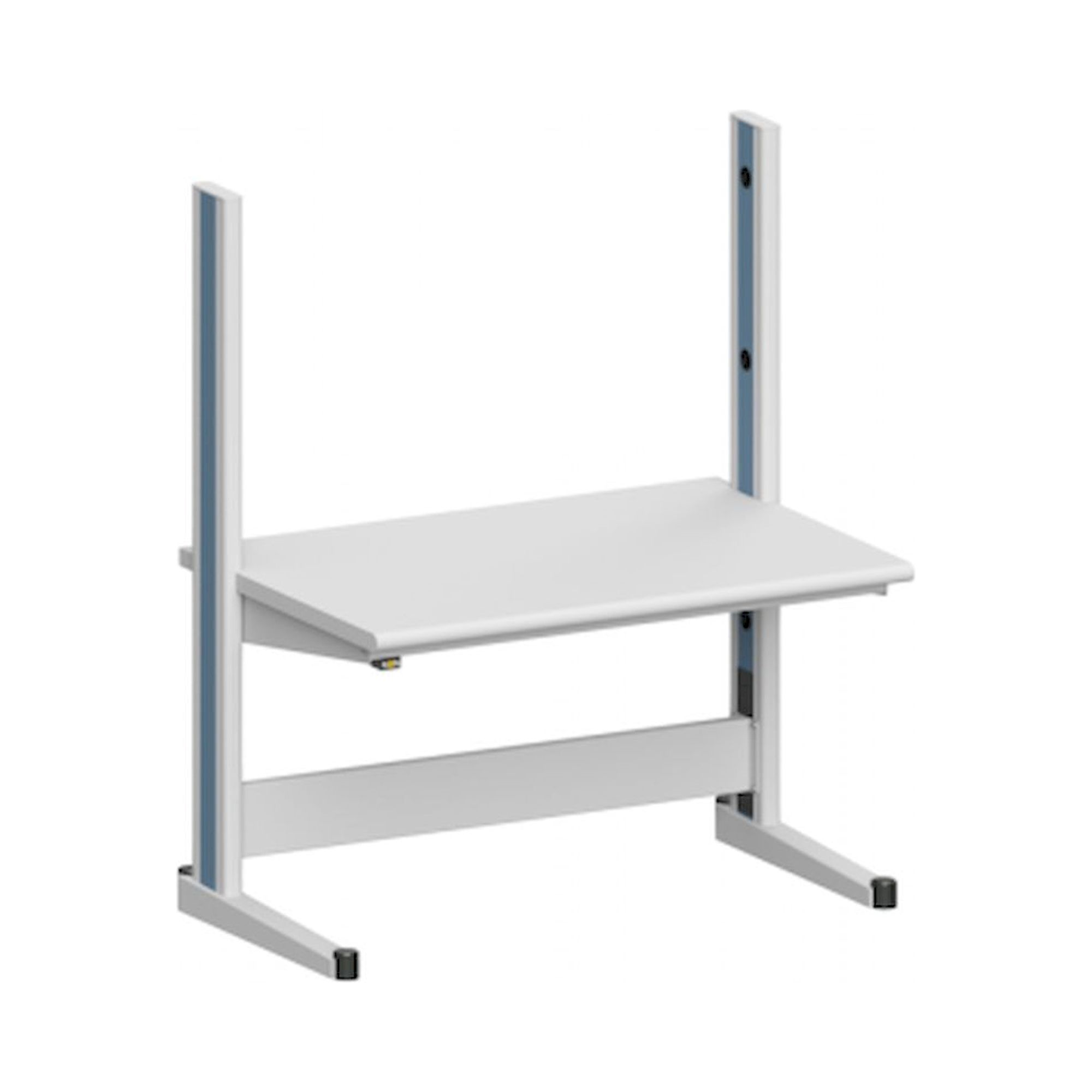 Karl 10.110.28. ESD-Arbeitstisch Quadro Grundelement mit Steckdosen, 1300x880x1600 mm