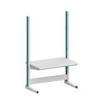 Karl 10.115.12. Arbeitstisch Quadro Grundelement mit Steckdosen, 1300x880x2200 mm