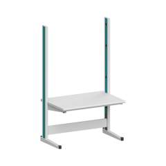 Karl 10.115.22. ESD-Arbeitstisch Quadro Grundelement mit Steckdosen, 1300x880x2200 mm