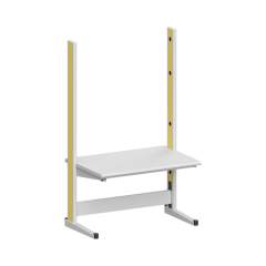 Karl 10.115.26. ESD-Arbeitstisch Quadro Grundelement mit Steckdosen, 1300x880x2200 mm