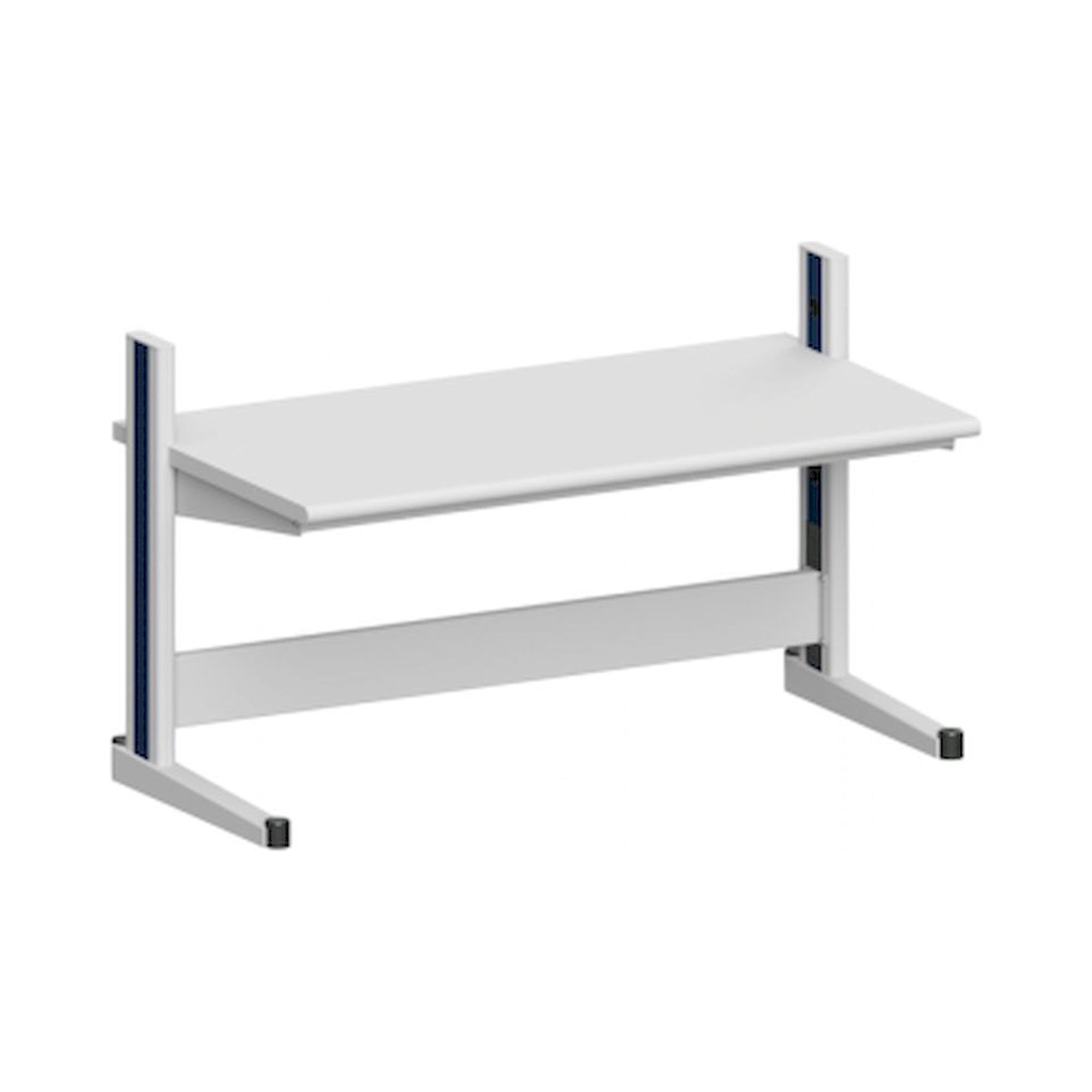 Karl 10.125.13. Arbeitstisch Quadro Grundelement mit Steckdosen, 1650x880x1000 mm