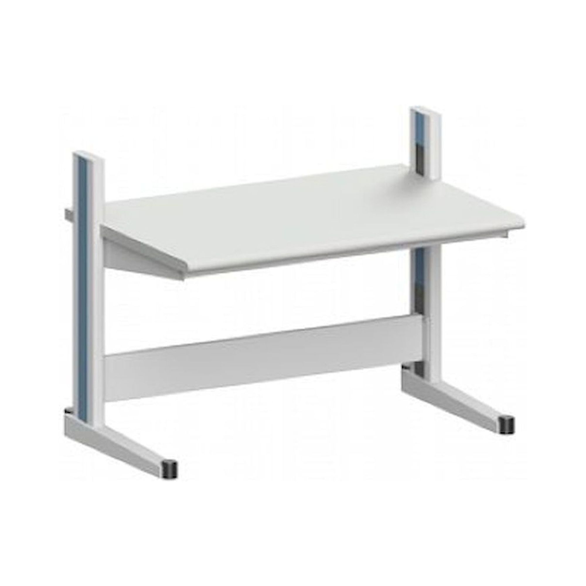 Karl 10.125.18. Arbeitstisch Quadro Grundelement mit Steckdosen, 1650x880x1000 mm