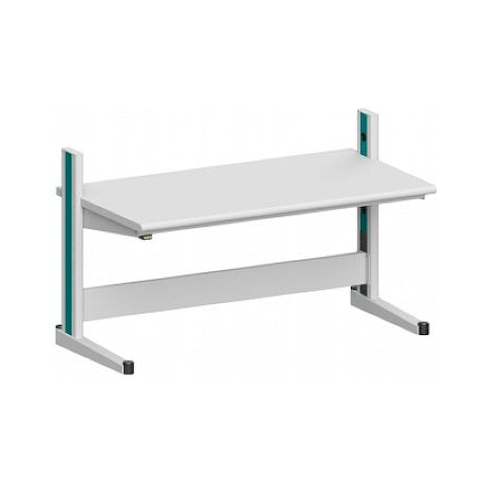 Karl 10.125.22. ESD-Arbeitstisch Quadro Grundelement mit Steckdosen, 1650x880x1000 mm