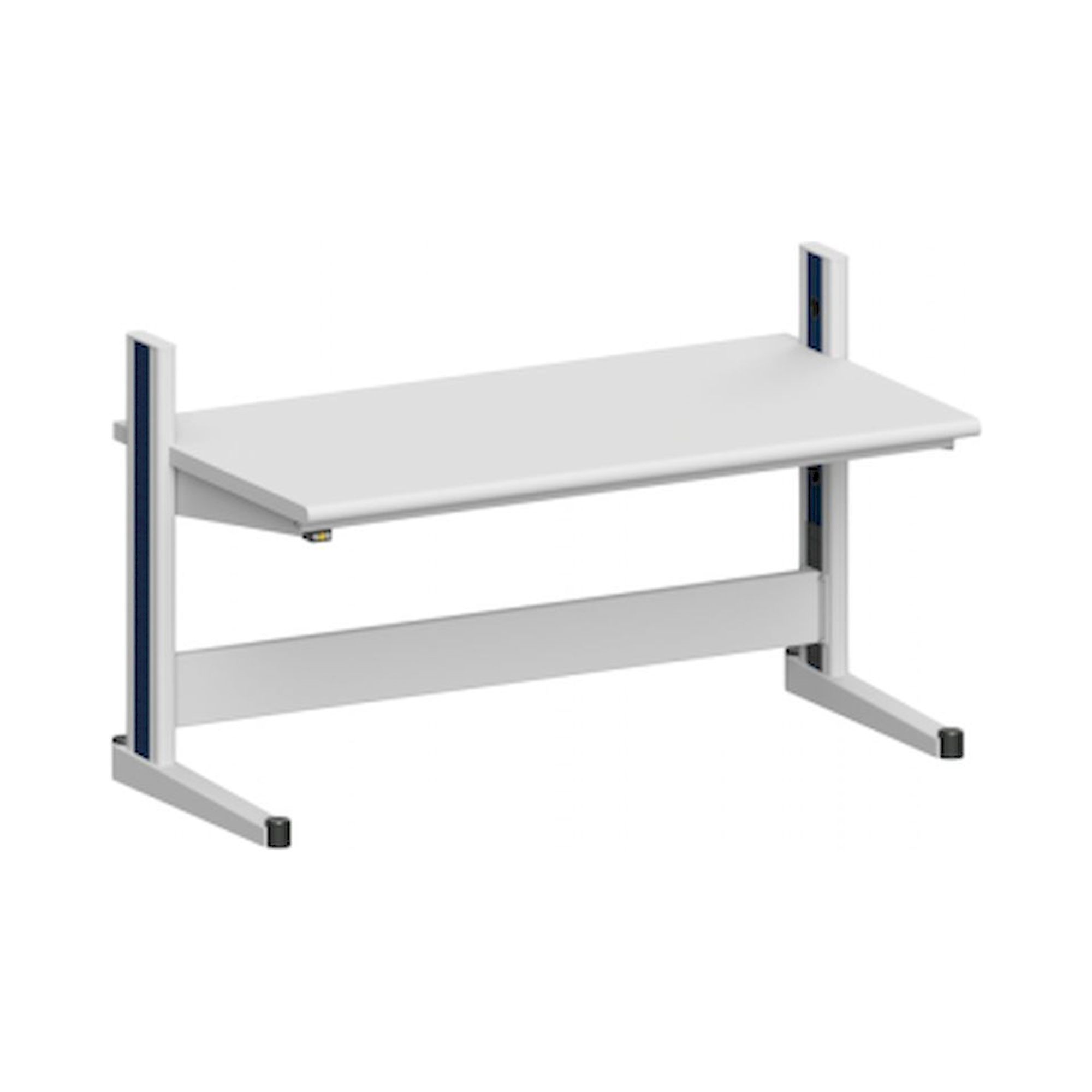 Karl 10.125.23. ESD-Arbeitstisch Quadro Grundelement mit Steckdosen, 1650x880x1000 mm