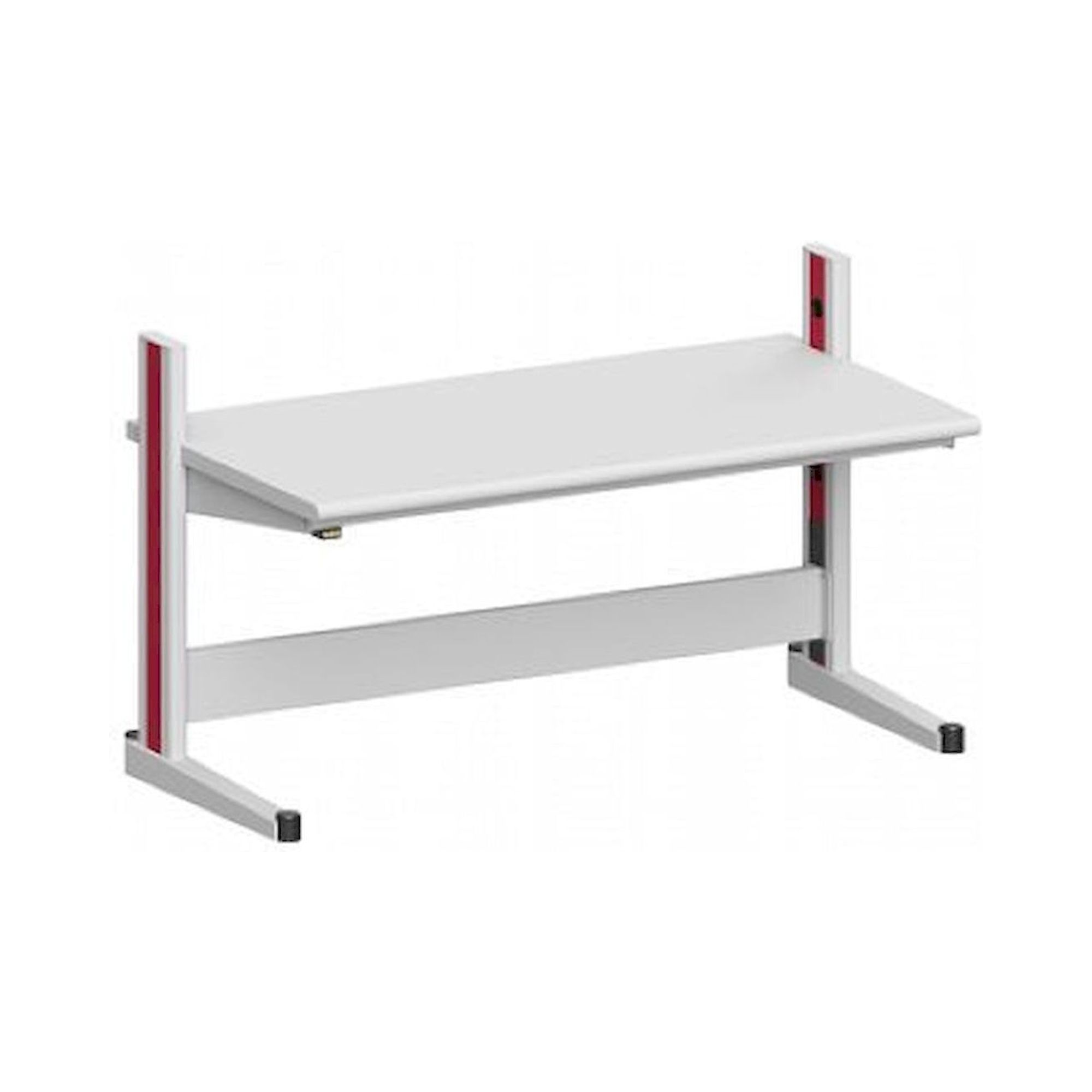 Karl 10.125.24. ESD-Arbeitstisch Quadro Grundelement mit Steckdosen, 1650x880x1000 mm