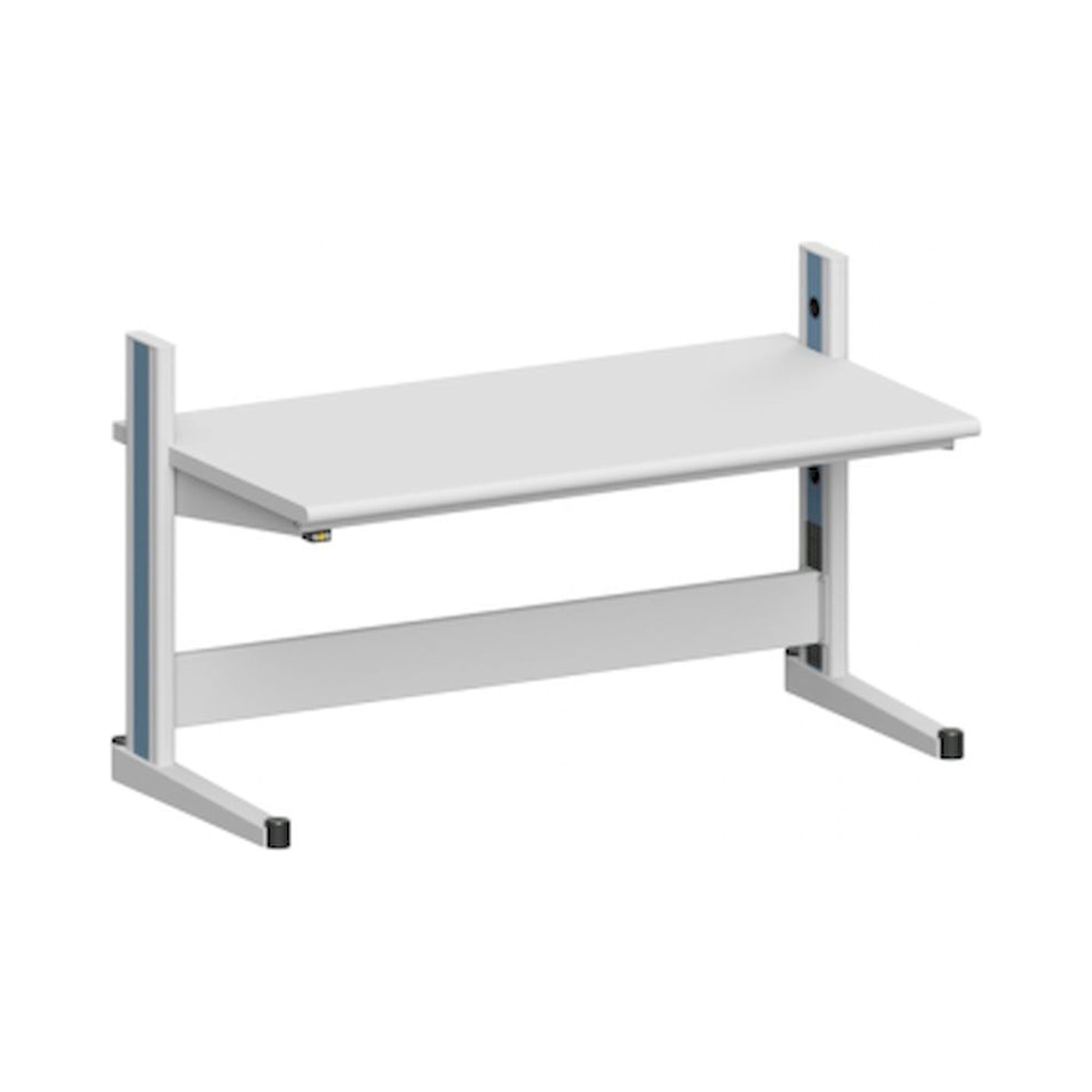 Karl 10.125.28. ESD-Arbeitstisch Quadro Grundelement mit Steckdosen, 1650x880x1000 mm