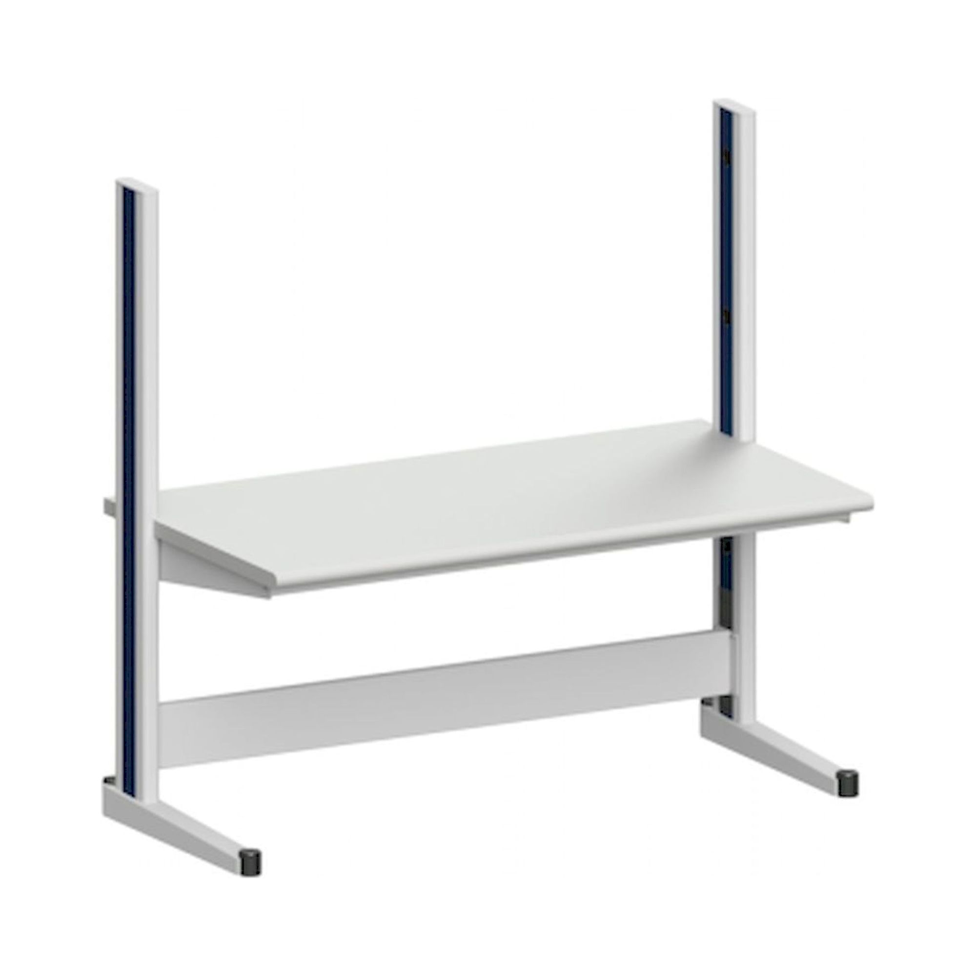 Karl 10.130.13. Arbeitstisch Quadro Grundelement mit Steckdosen, 1650x880x1600 mm