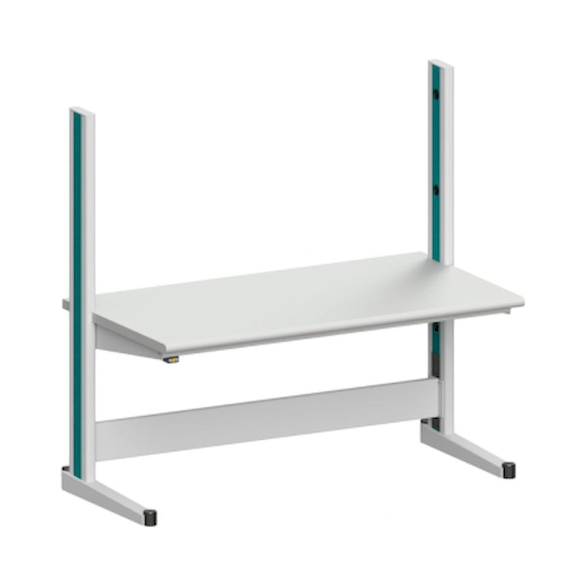 Karl 10.130.22. ESD-Arbeitstisch Quadro Grundelement mit Steckdosen, 1650x880x1600 mm