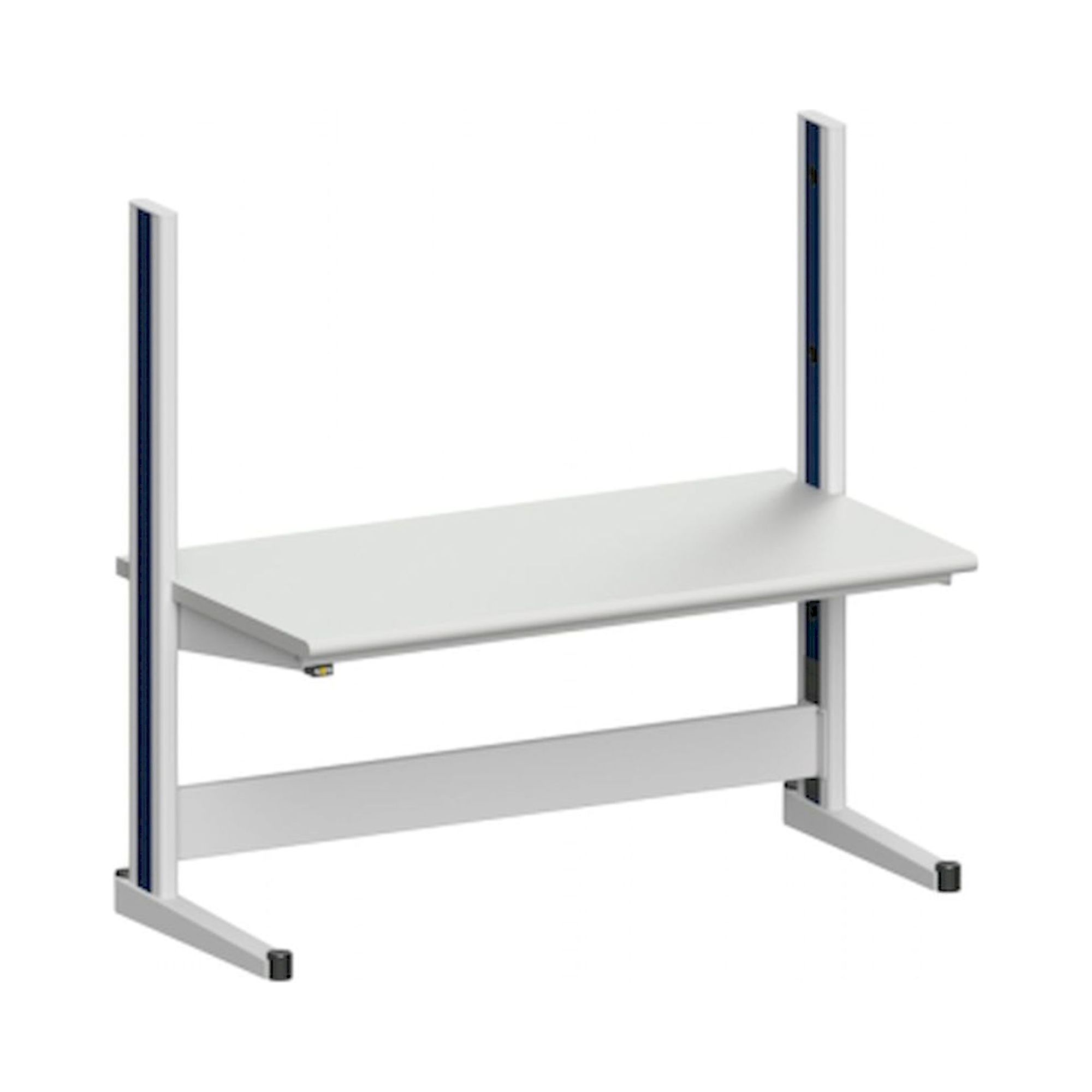 Karl 10.130.23. ESD-Arbeitstisch Quadro Grundelement mit Steckdosen, 1650x880x1600 mm