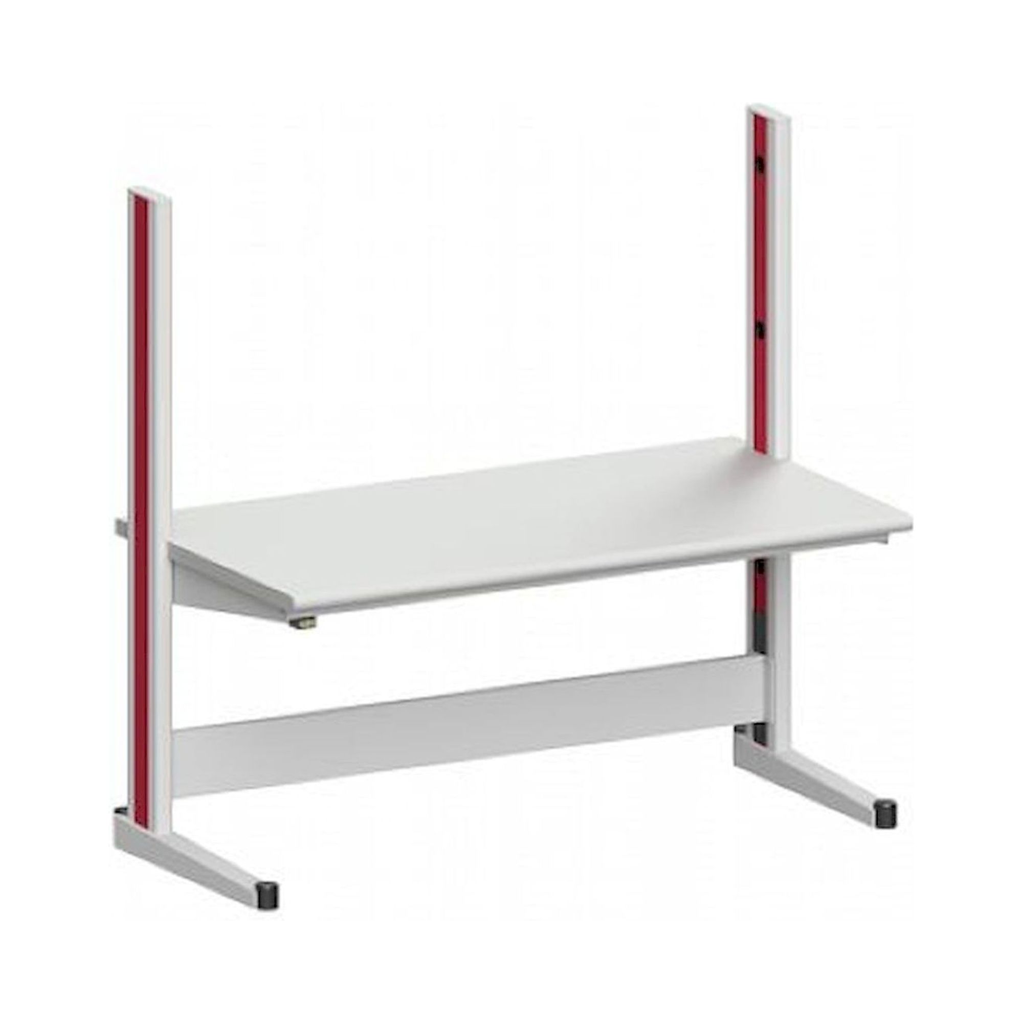 Karl 10.130.24. ESD-Arbeitstisch Quadro Grundelement mit Steckdosen, 1650x880x1600 mm