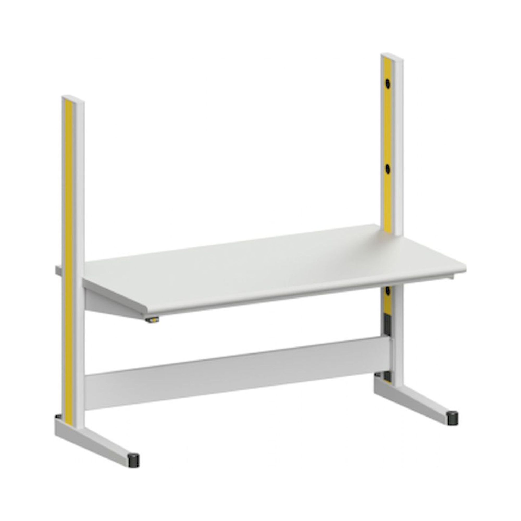 Karl 10.130.26. ESD-Arbeitstisch Quadro Grundelement mit Steckdosen, 1650x880x1600 mm