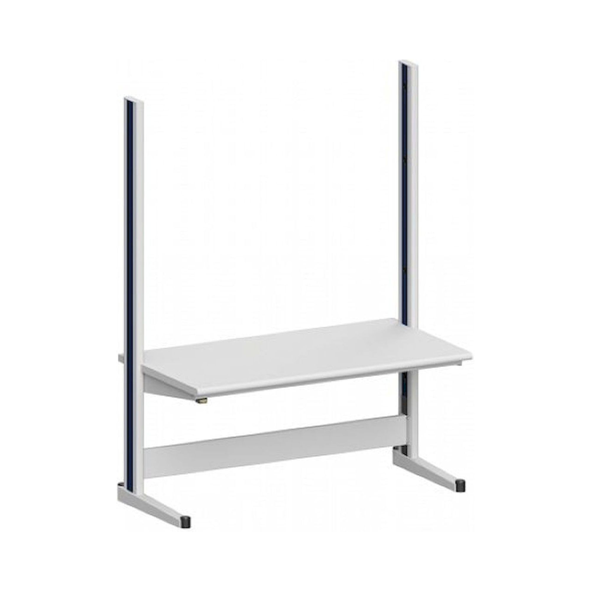 Karl 10.135.23. ESD-Arbeitstisch Quadro Grundelement mit Steckdosen, 1650x880x2200 mm