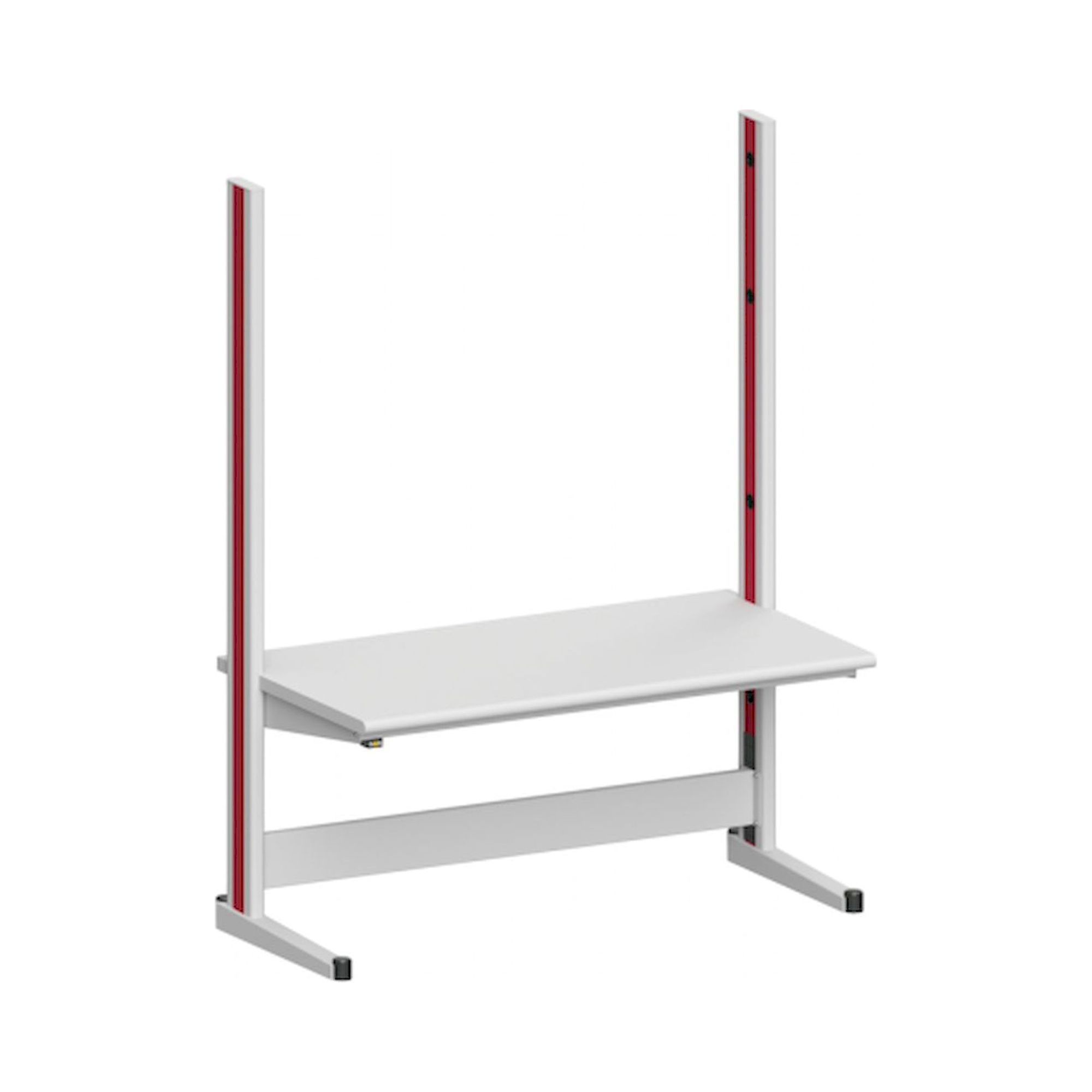 Karl 10.135.24. ESD-Arbeitstisch Quadro Grundelement mit Steckdosen, 1650x880x2200 mm