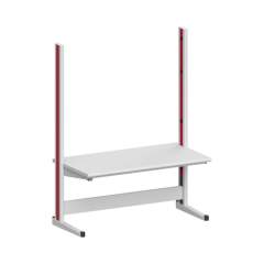 Karl 10.135.24. ESD-Arbeitstisch Quadro Grundelement mit Steckdosen, 1650x880x2200 mm