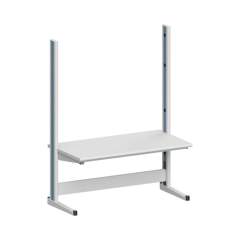 Karl 10.135.28. ESD-Arbeitstisch Quadro Grundelement mit Steckdosen, 1650x880x2200 mm