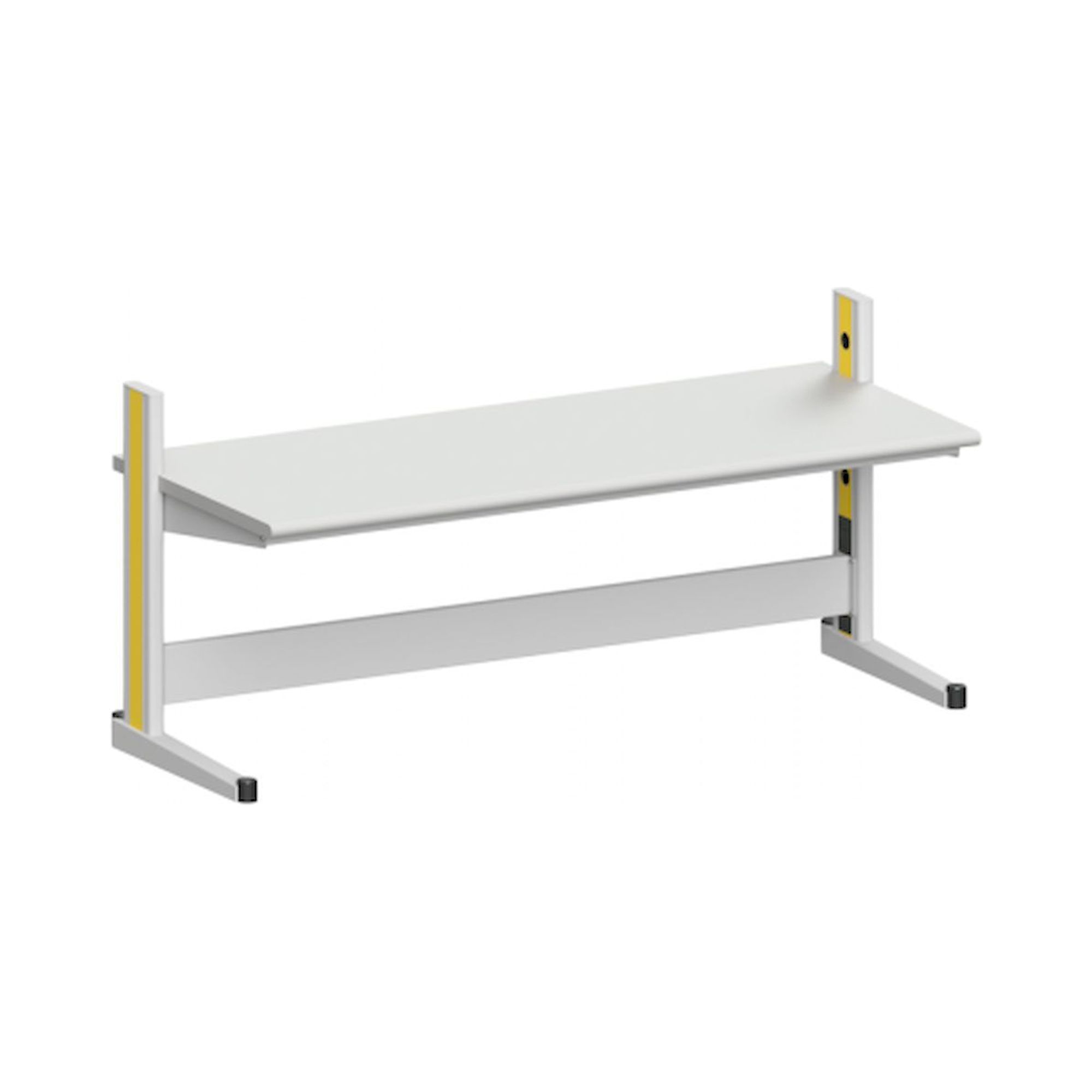 Karl 10.145.16. Arbeitstisch Quadro Grundelement mit Steckdosen, 2135x880x1000 mm