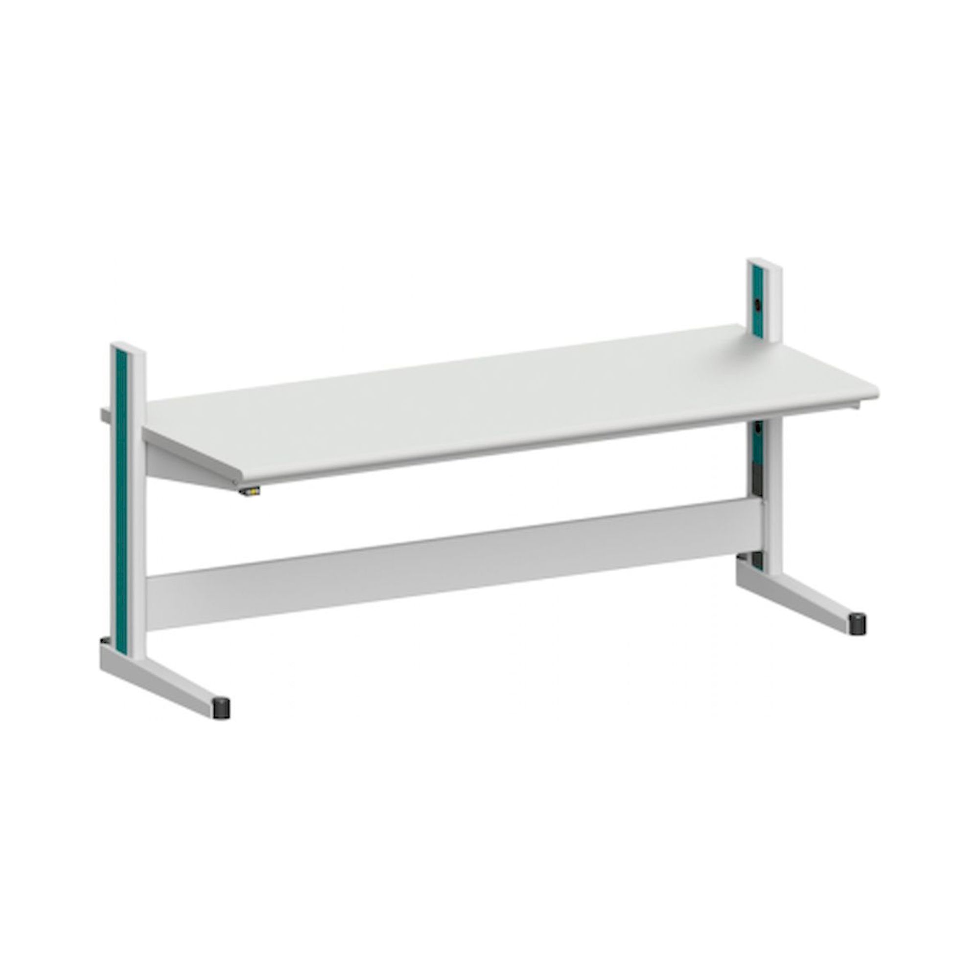 Karl 10.145.22. ESD-Arbeitstisch Quadro Grundelement mit Steckdosen, 2135x880x1000 mm