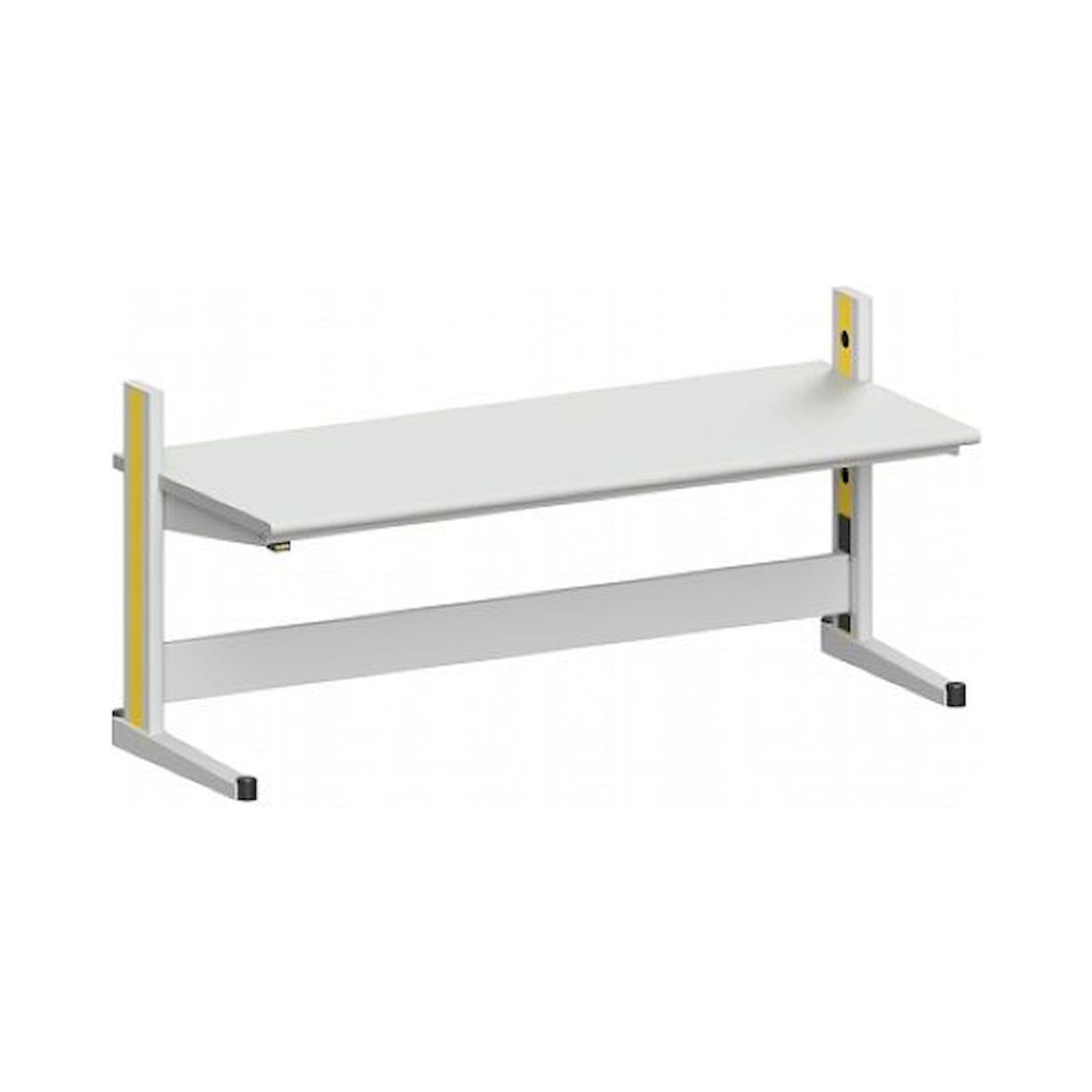 Karl 10.145.26. ESD-Arbeitstisch Quadro Grundelement mit Steckdosen, 2135x880x1000 mm