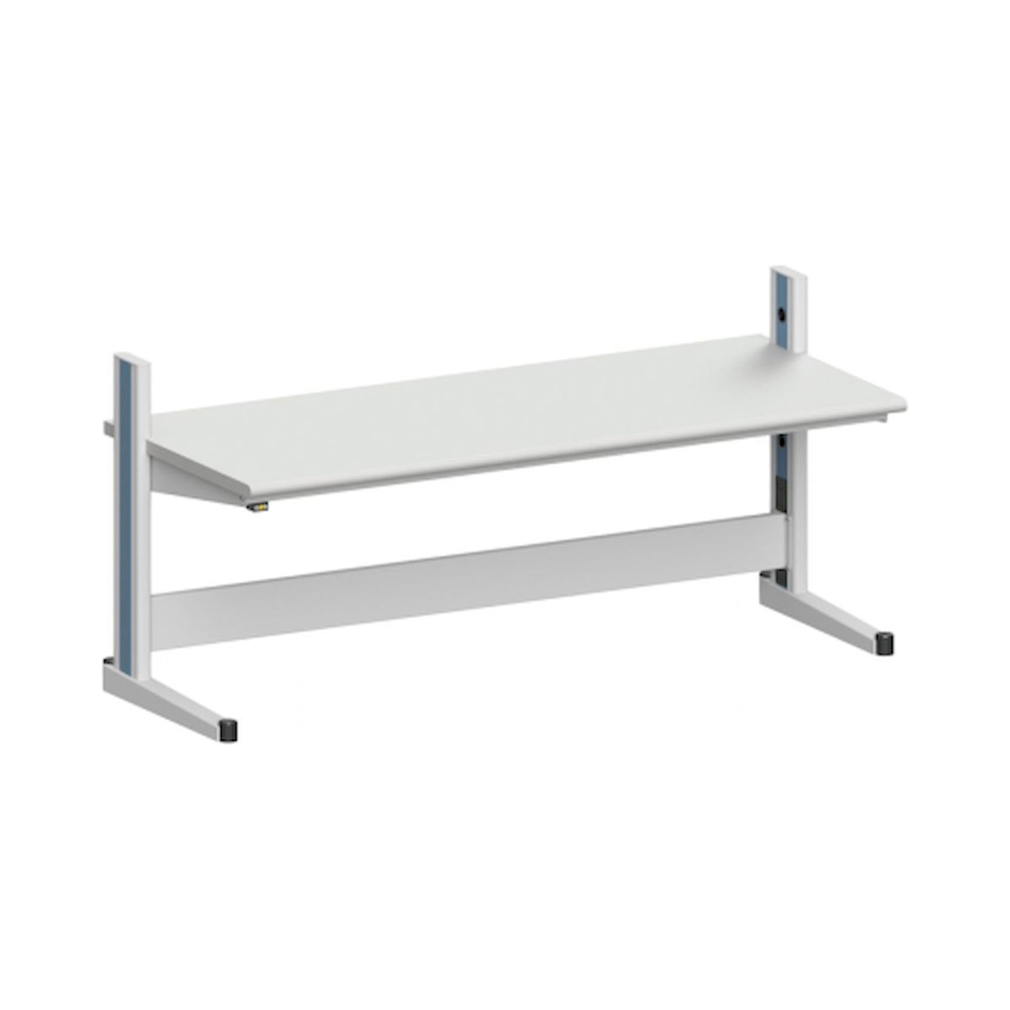 Karl 10.145.28. ESD-Arbeitstisch Quadro Grundelement mit Steckdosen, 2135x880x1000 mm