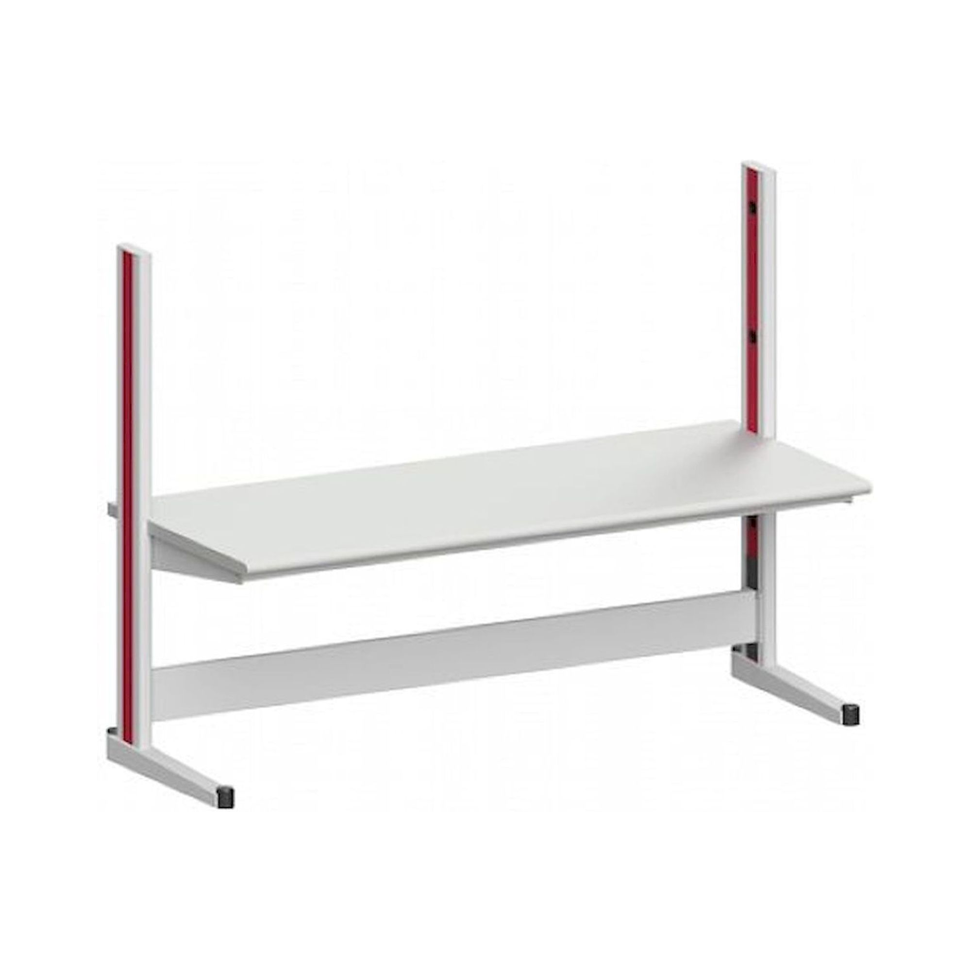 Karl 10.150.14. Arbeitstisch Quadro Grundelement mit Steckdosen, 2135x880x1600 mm