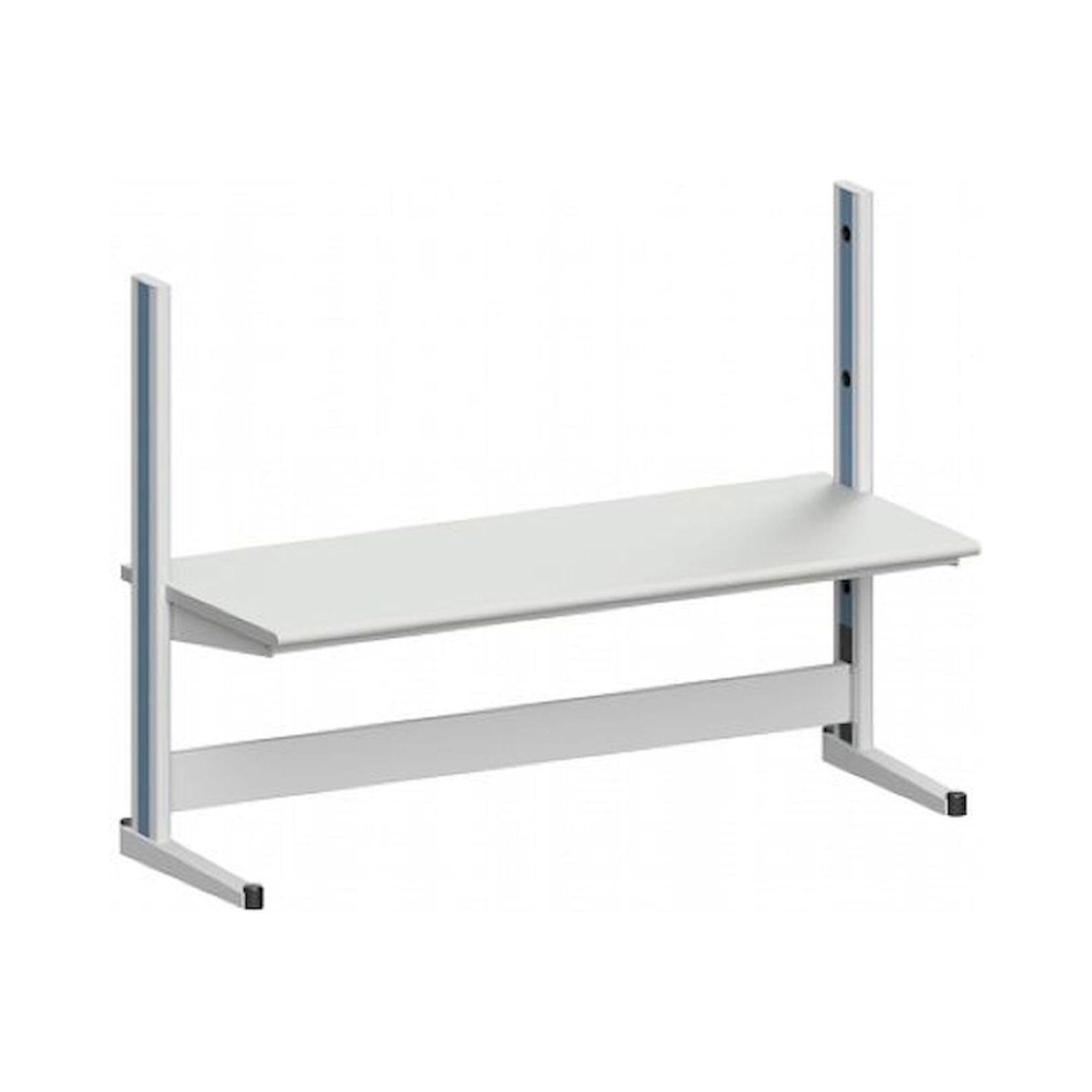 Karl 10.150.18. Arbeitstisch Quadro Grundelement mit Steckdosen, 2135x880x1600 mm