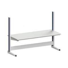 Karl 10.150.23. ESD-Arbeitstisch Quadro Grundelement mit Steckdosen, 2135x880x1600 mm