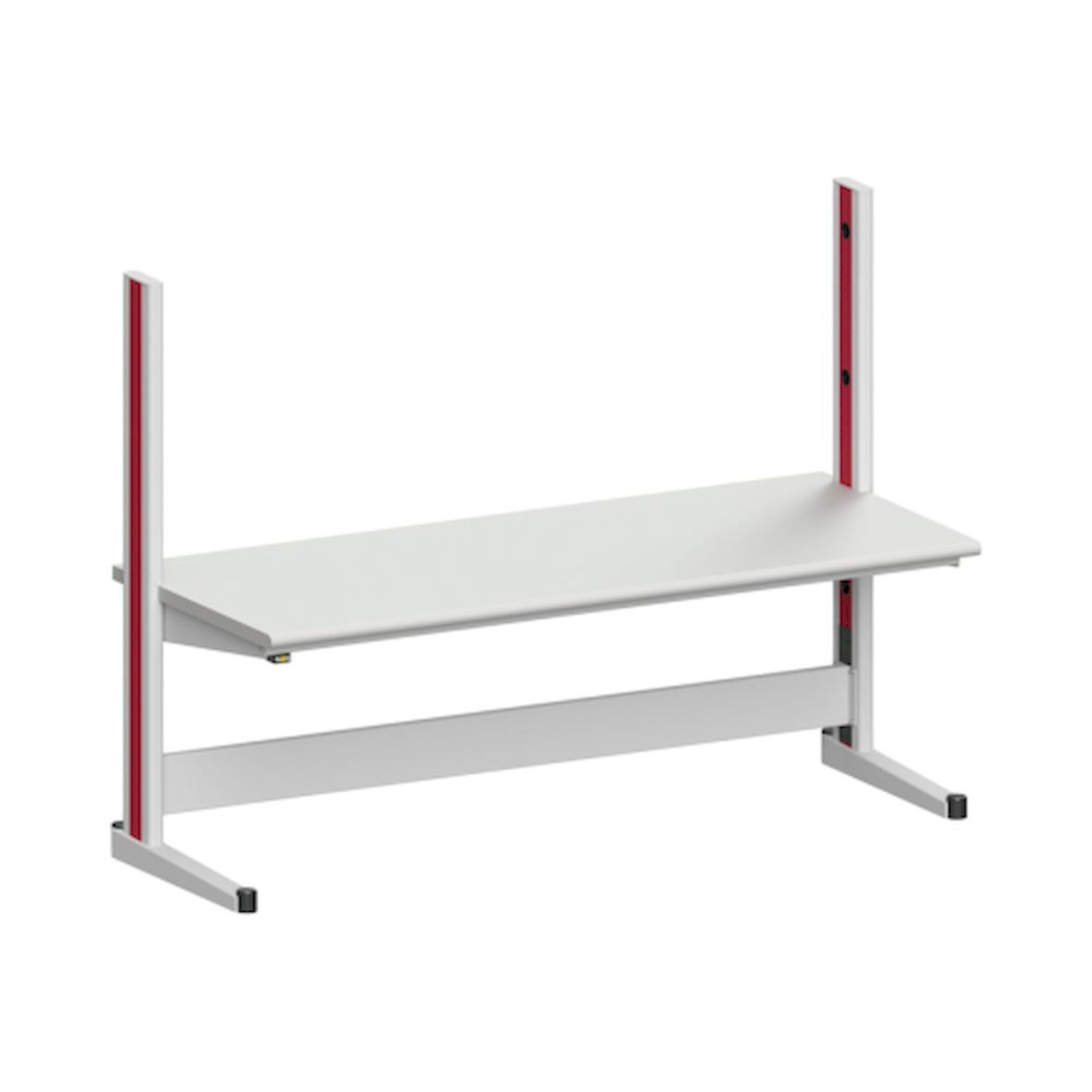 Karl 10.150.24. ESD-Arbeitstisch Quadro Grundelement mit Steckdosen, 2135x880x1600 mm