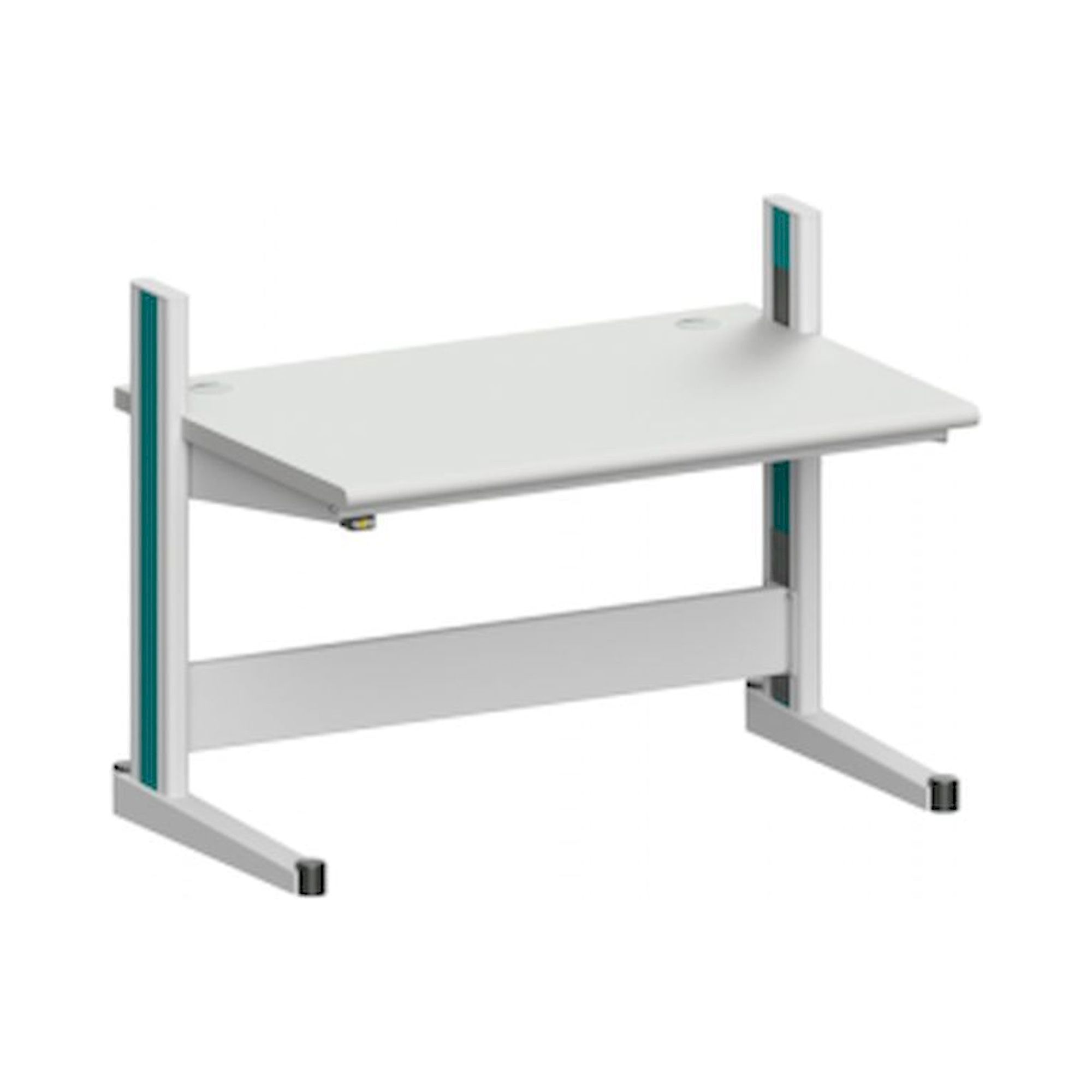 Karl 10.205.22. ESD-Arbeitstisch Quadro Grundelement mit Kabelwanne, 1300x880x1000 mm