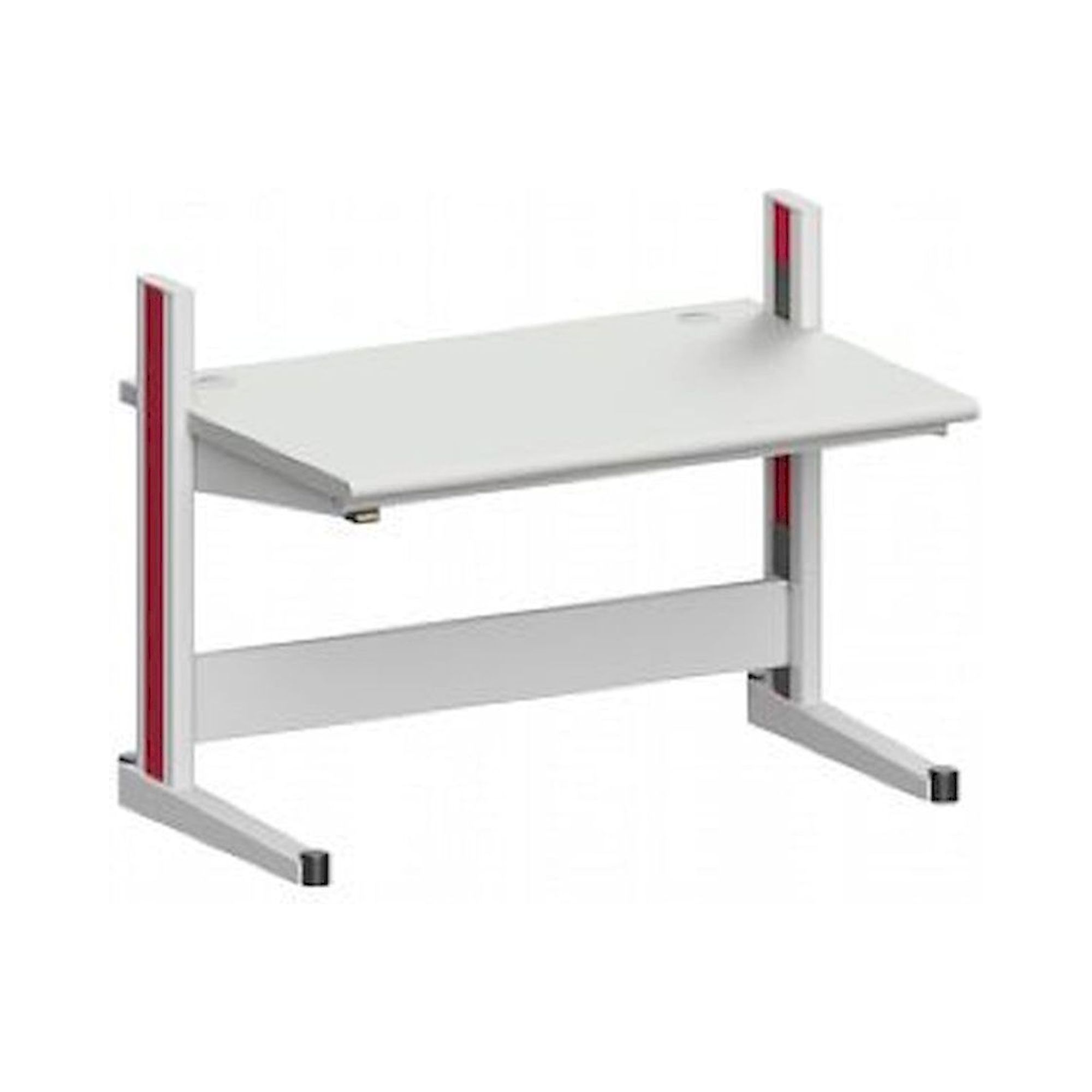 Karl 10.205.24. ESD-Arbeitstisch Quadro Grundelement mit Kabelwanne, 1300x880x1000 mm