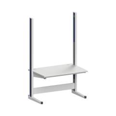 Karl 10.215.23. ESD-Arbeitstisch Quadro Grundelement mit Kabelwanne, 1300x880x2200 mm