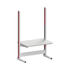 Karl 10.215.24. ESD-Arbeitstisch Quadro Grundelement mit Kabelwanne, 1300x880x2200 mm