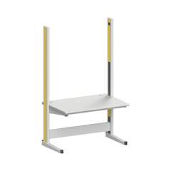 Karl 10.215.26. ESD-Arbeitstisch Quadro Grundelement mit Kabelwanne, 1300x880x2200 mm