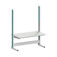 Karl 10.235.22. ESD-Arbeitstisch Quadro Grundelement mit Kabelwanne, 1650x880x2200 mm