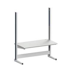 Karl 10.235.23. ESD-Arbeitstisch Quadro Grundelement mit Kabelwanne, 1650x880x2200 mm