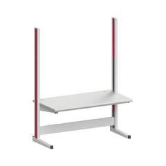 Karl 10.235.24. ESD-Arbeitstisch Quadro Grundelement mit Kabelwanne, 1650x880x2200 mm