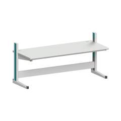 Karl 10.245.22. ESD-Arbeitstisch Quadro Grundelement mit Kabelwanne, 2135x880x1000 mm