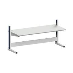 Karl 10.245.23. ESD-Arbeitstisch Quadro Grundelement mit Kabelwanne, 2135x880x1000 mm