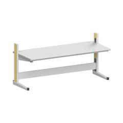 Karl 10.245.26. ESD-Arbeitstisch Quadro Grundelement mit Kabelwanne, 2135x880x1000 mm