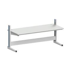 Karl 10.245.28. ESD-Arbeitstisch Quadro Grundelement mit Kabelwanne, 2135x880x1000 mm