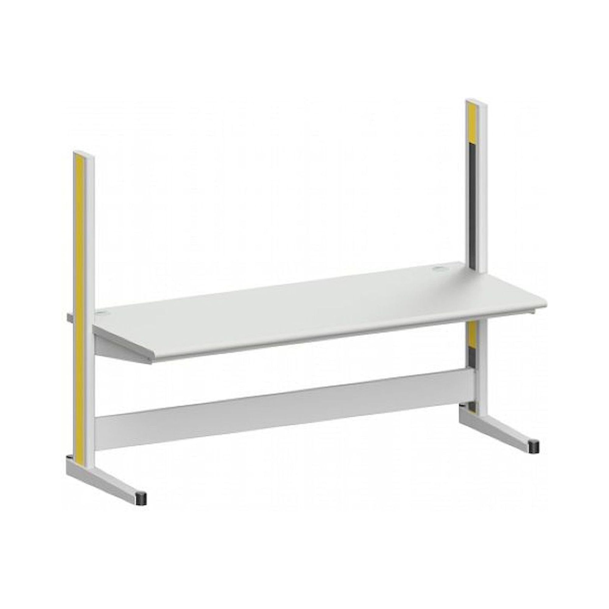 Karl 10.250.16. Arbeitstisch Quadro Grundelement mit Kabelwanne, 2135x880x1600 mm