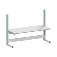 Karl 10.250.22. ESD-Arbeitstisch Quadro Grundelement mit Kabelwanne, 2135x880x1600 mm