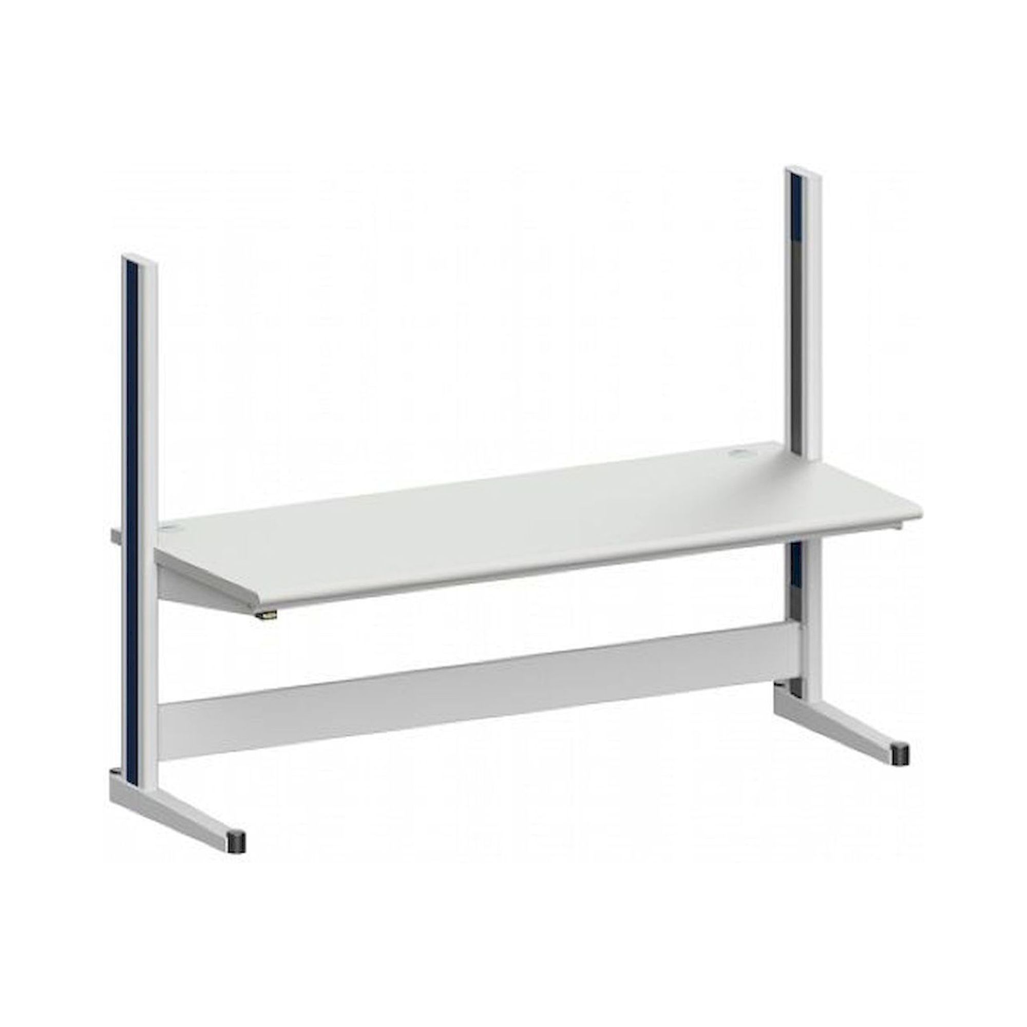 Karl 10.250.23. ESD-Arbeitstisch Quadro Grundelement mit Kabelwanne, 2135x880x1600 mm